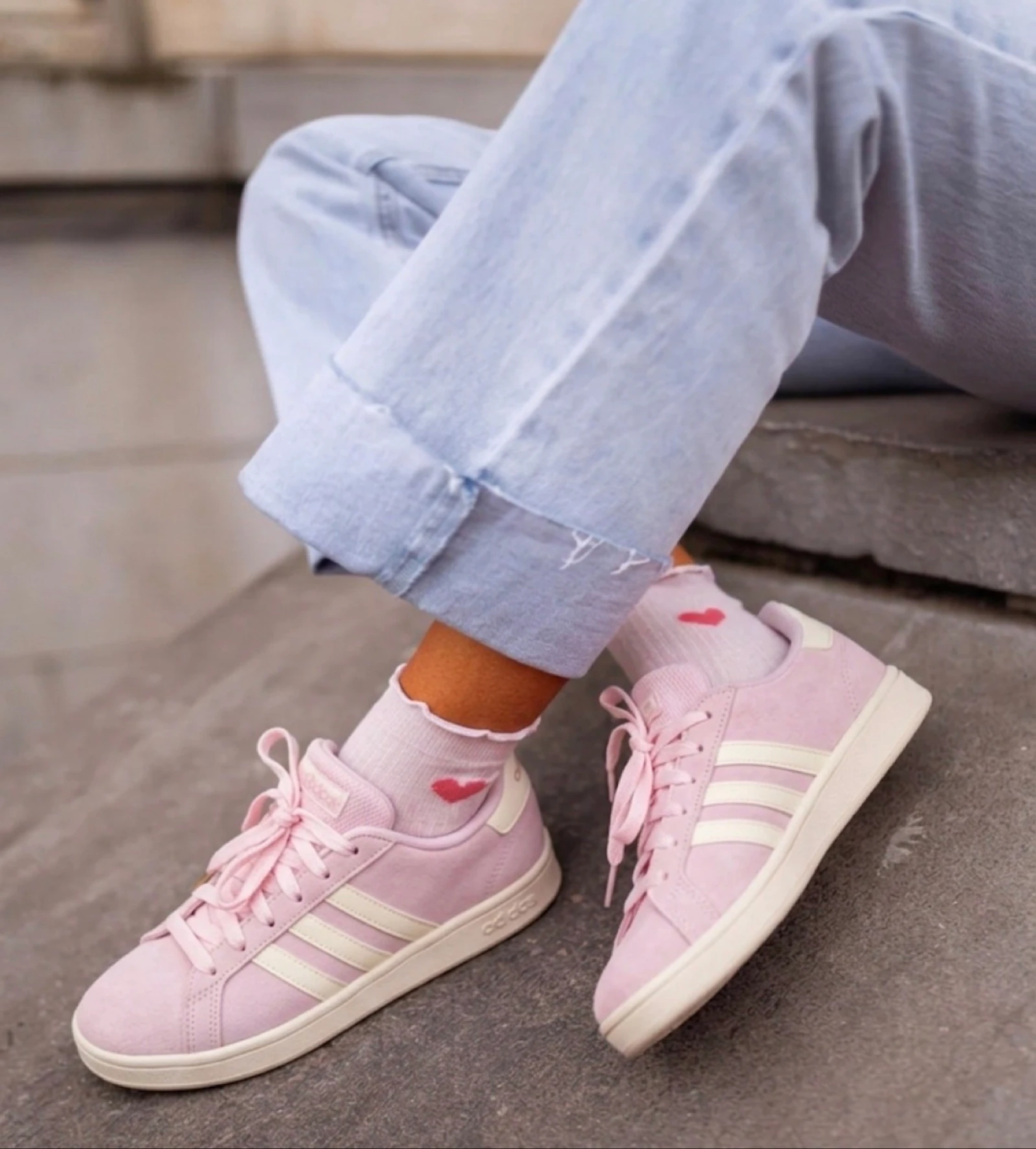 Roze sneakers 
